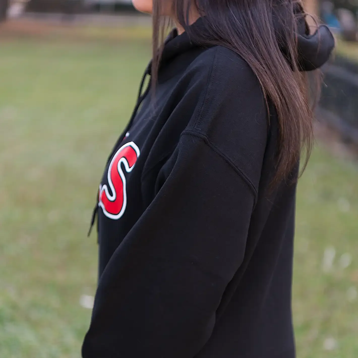 NSLS Black Hooded Sweatshirt - Image 3