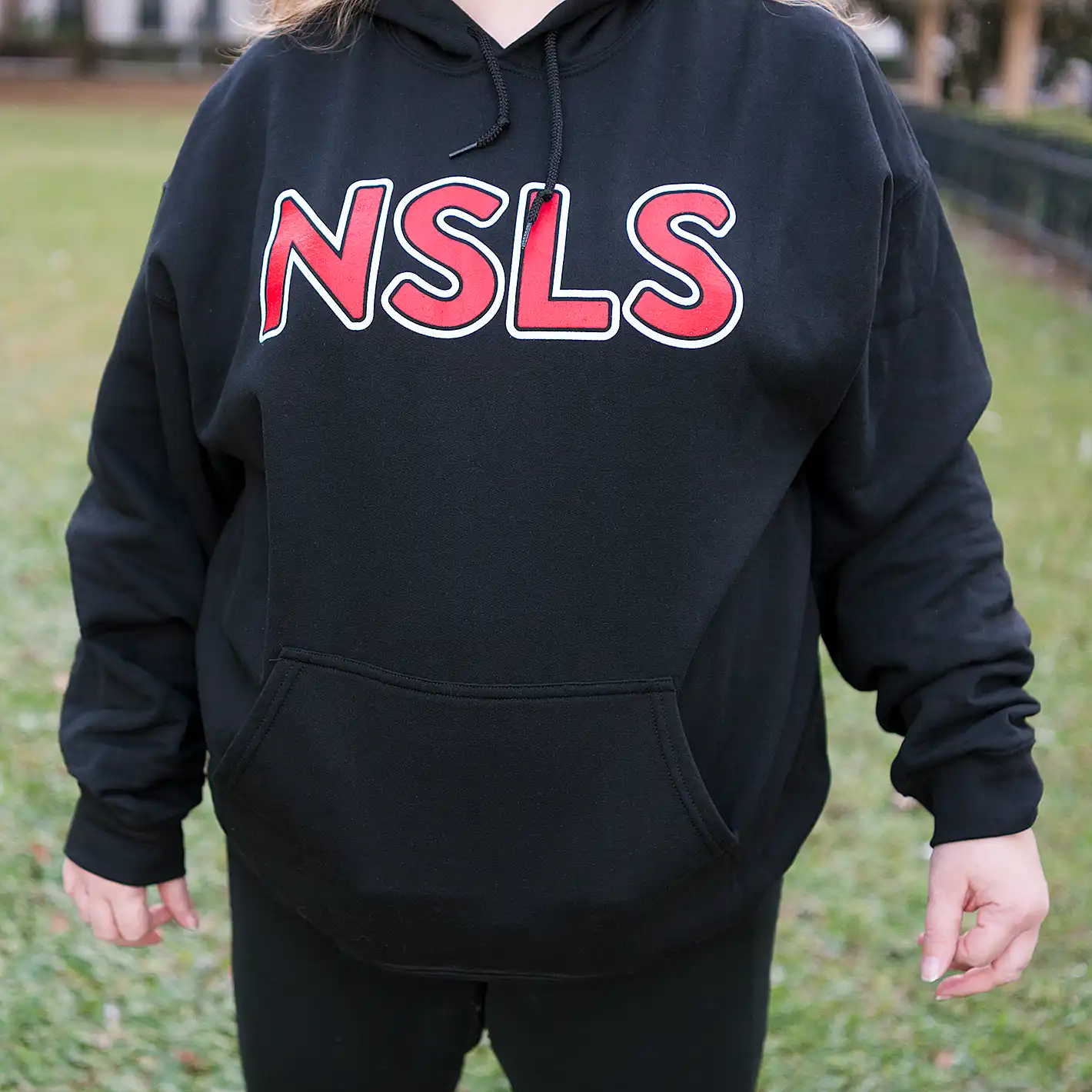NSLS Black Hooded Sweatshirt - Image 7