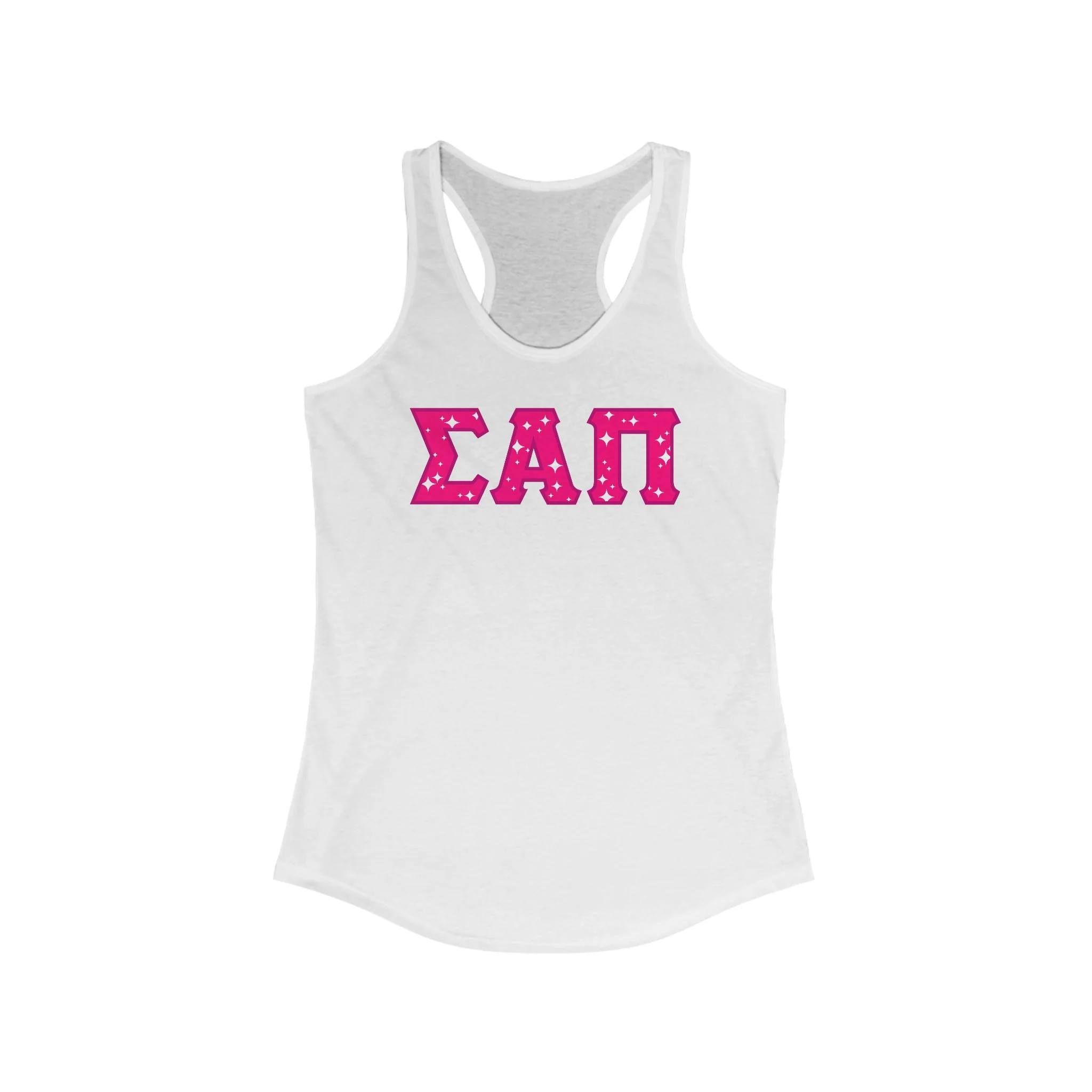 SIGMA ALPHA PI Racerback Tank - Pink Logo - Image 3