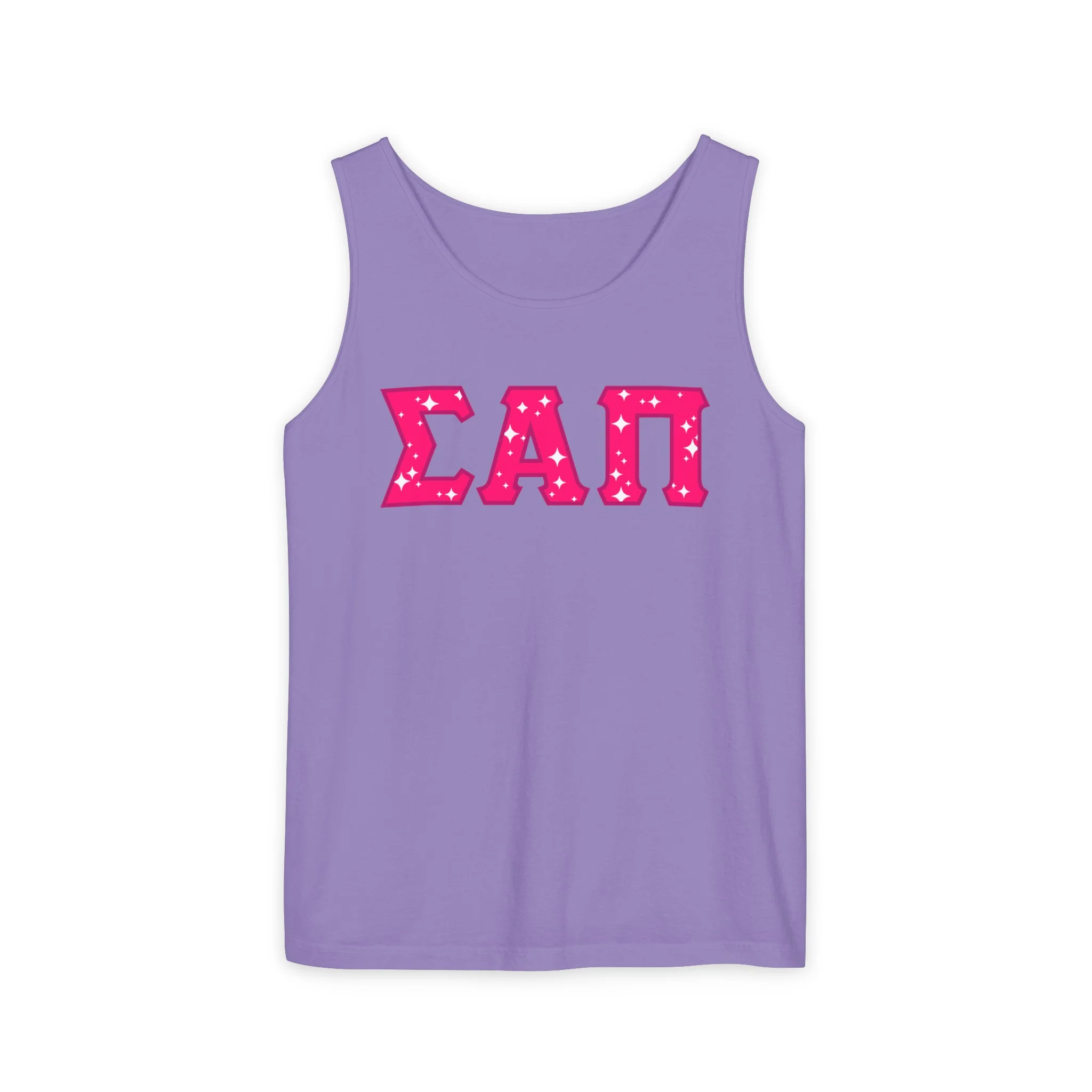 Sigma Alpha Pi Tank Top - Pink logo - Image 10
