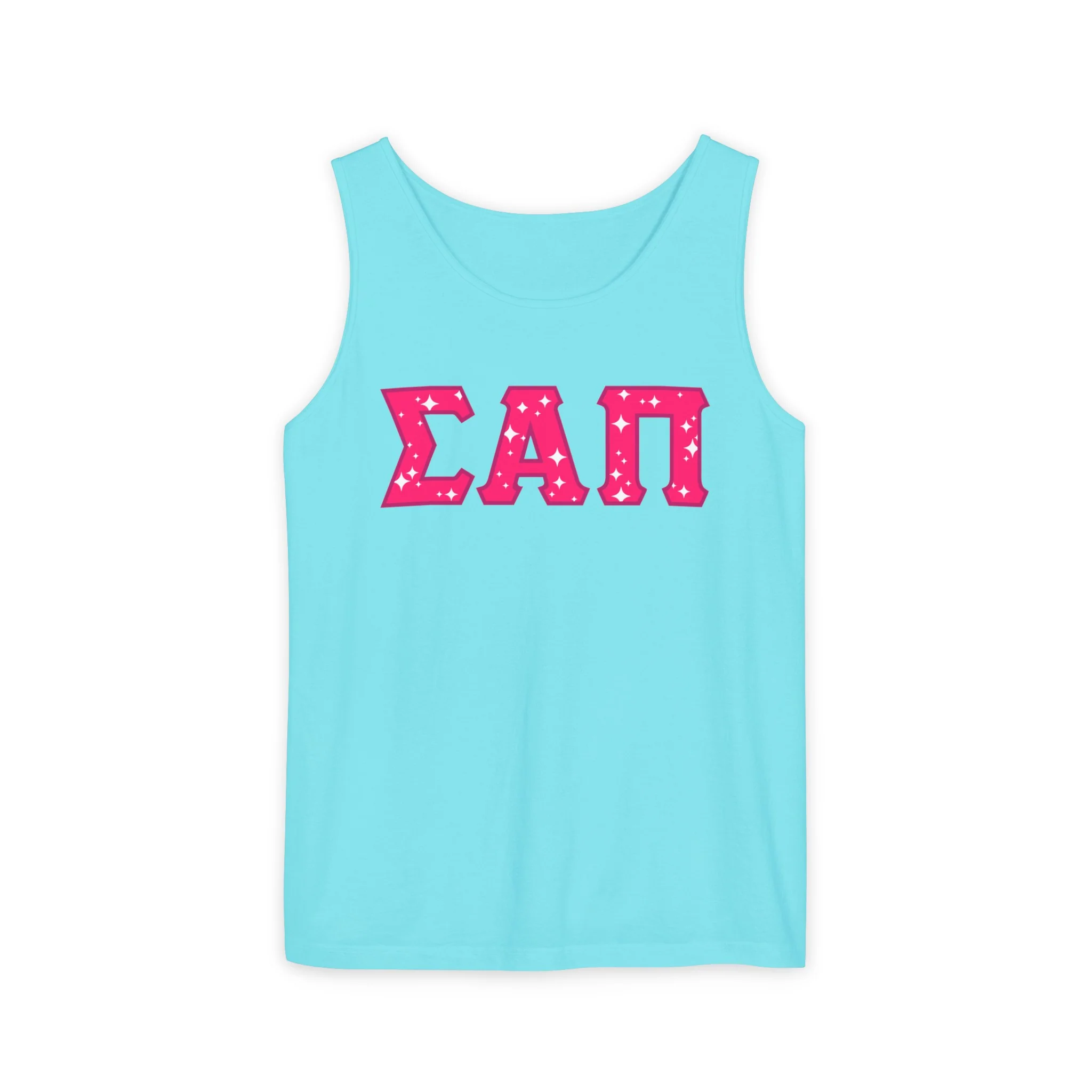 Sigma Alpha Pi Tank Top - Pink logo - Image 6