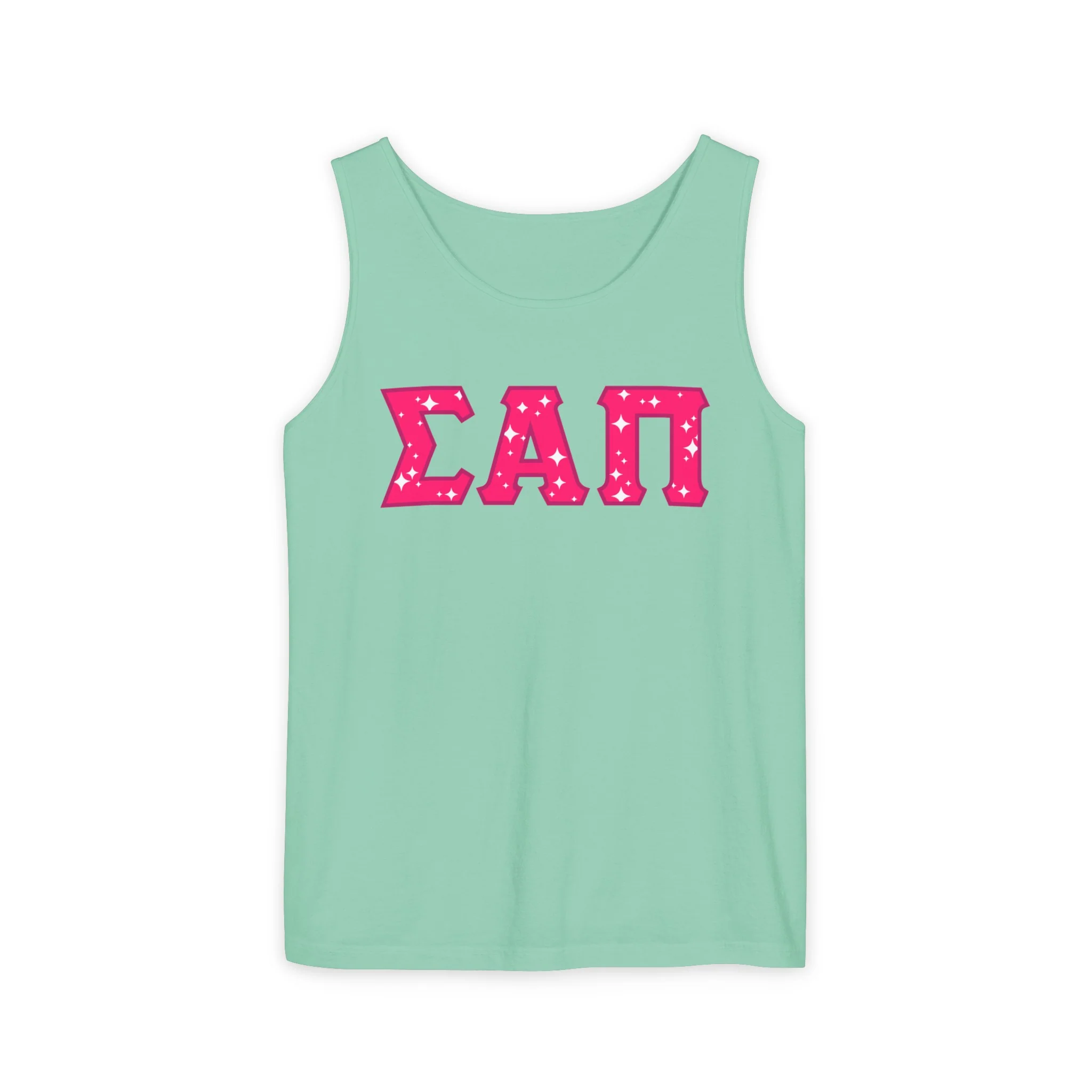 Sigma Alpha Pi Tank Top - Pink logo - Image 8